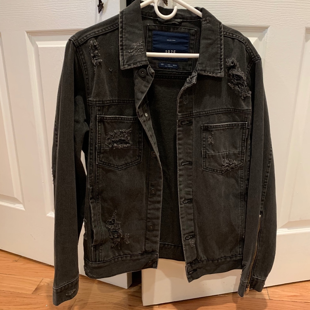 ZARA Black Jean Jacket